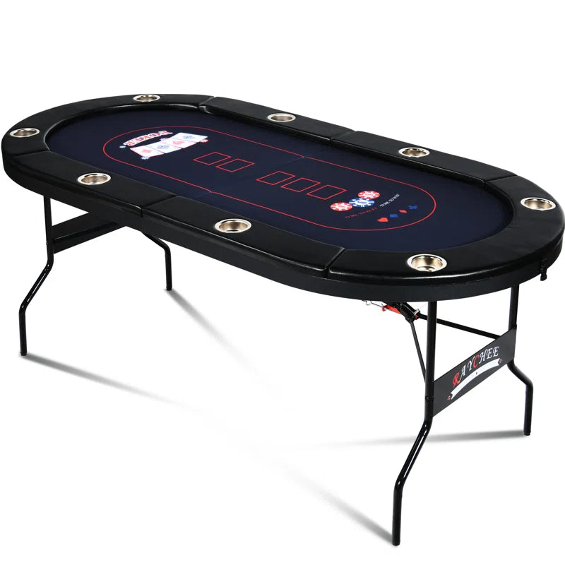 71'' 8 - Player Foldable Poker Table