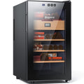 48L Electric Humidor 300 Counts Cigar Cooler Humidor Humidifier Box, with 3 Spanish Cedar Wood Shelves & 1 Drawer
