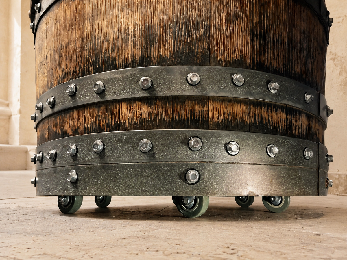 Whiskey & Wine Barrel Modern Table Set
