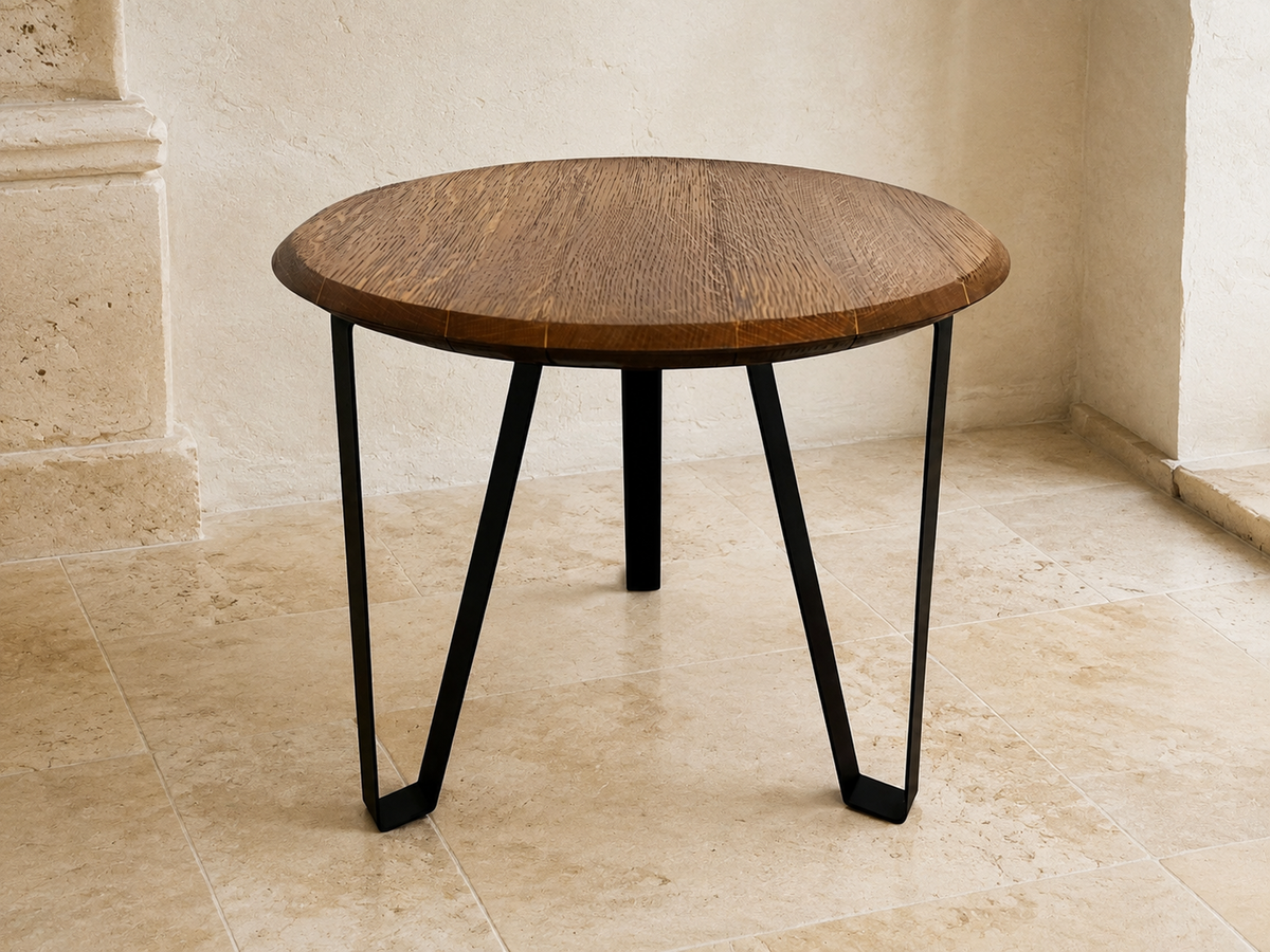 Whiskey & Wine Barrel Modern Table Set