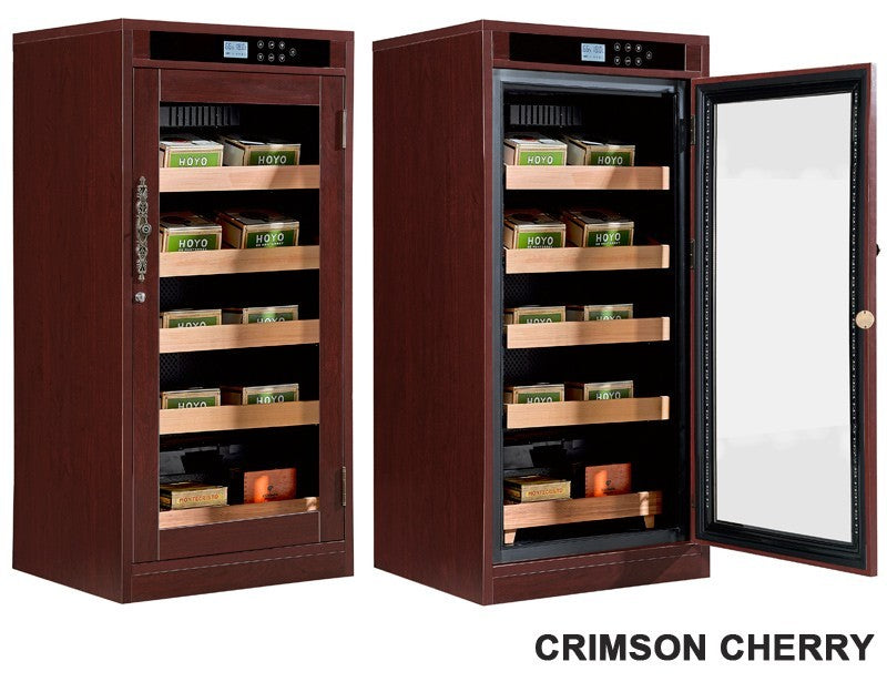 Redford Lite Custom Finish Cigar Humidor – 1,250 Count Electric Climate-Controlled Cabinet