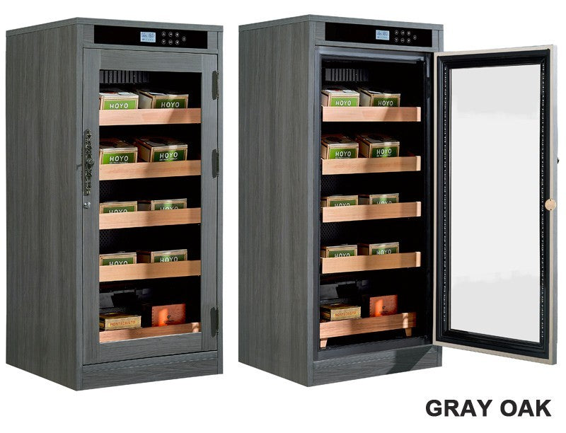 Redford Lite Custom Finish Cigar Humidor – 1,250 Count Electric Climate-Controlled Cabinet