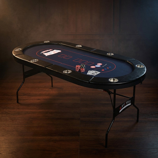 71'' 8 - Player Foldable Poker Table — Studio Shot
