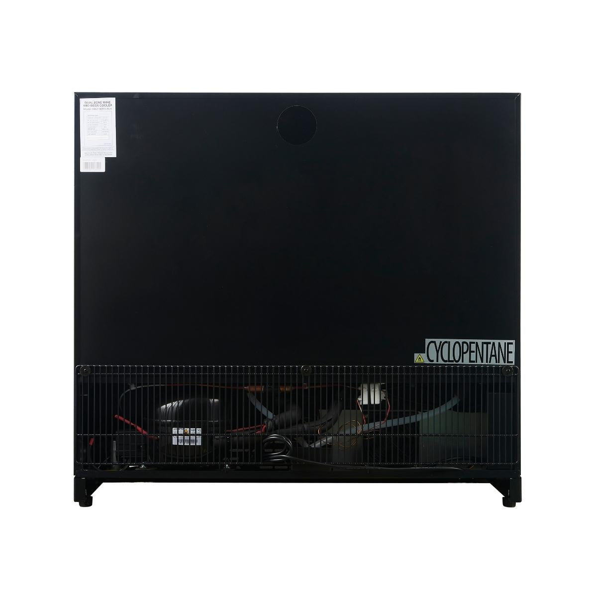 KingsBottle 36-Inch Dual-Zone Under-Counter Beverage Cooler