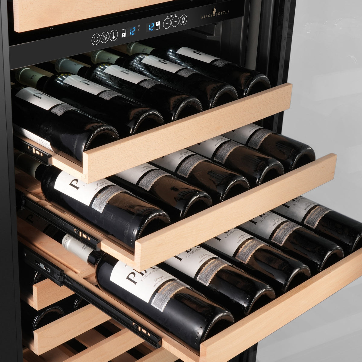 KingsBottle 47-Inch Upright Dual-Zone Wine & Beverage Center