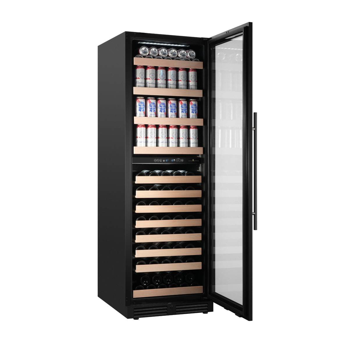 KingsBottle 72-Inch Upright Dual-Zone Wine & Beverage Center