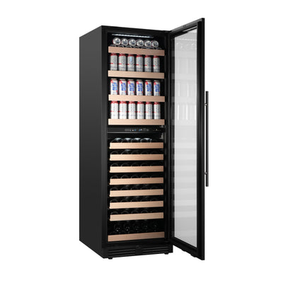 KingsBottle 72-Inch Upright Dual-Zone Wine & Beverage Center