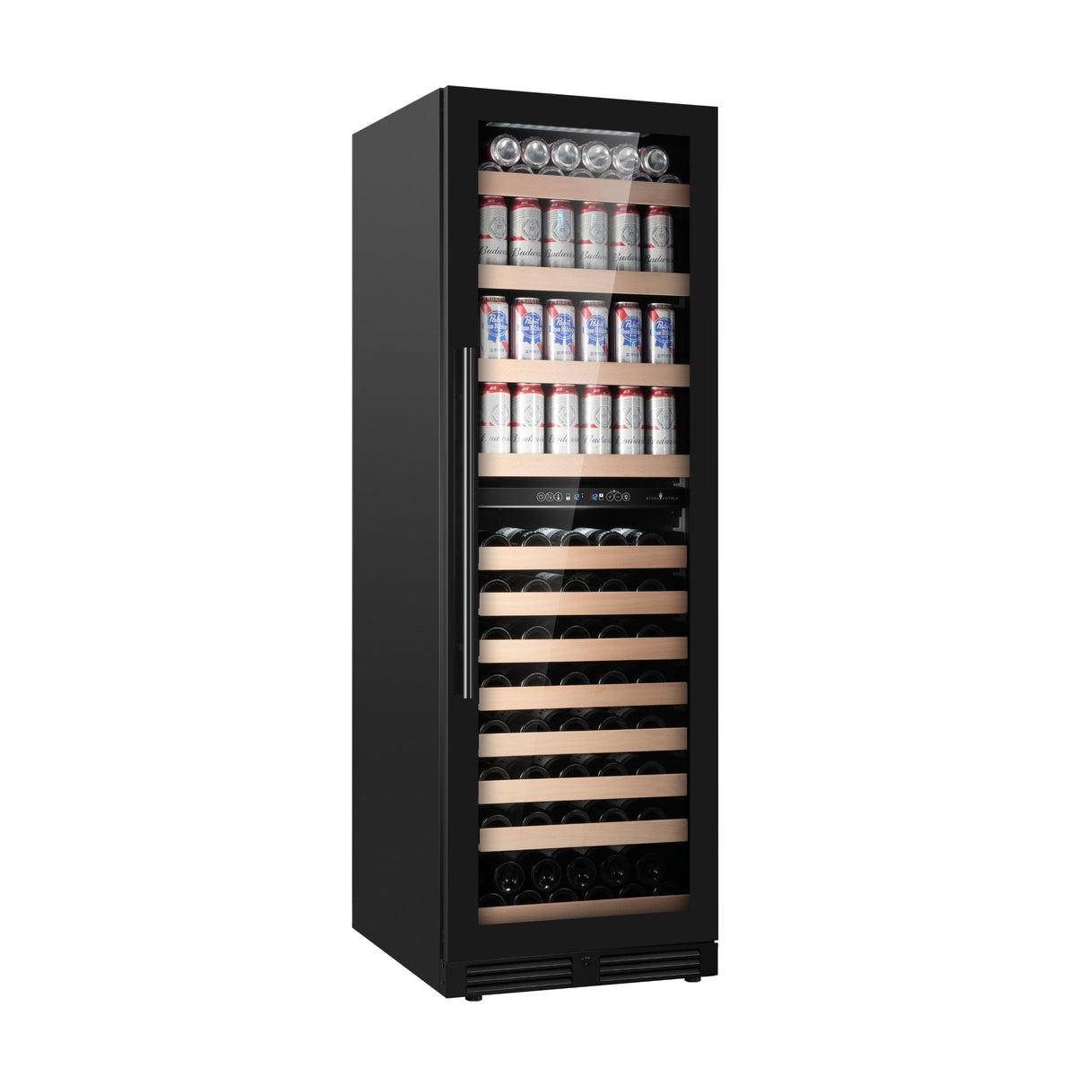 KingsBottle 72-Inch Upright Dual-Zone Wine & Beverage Center