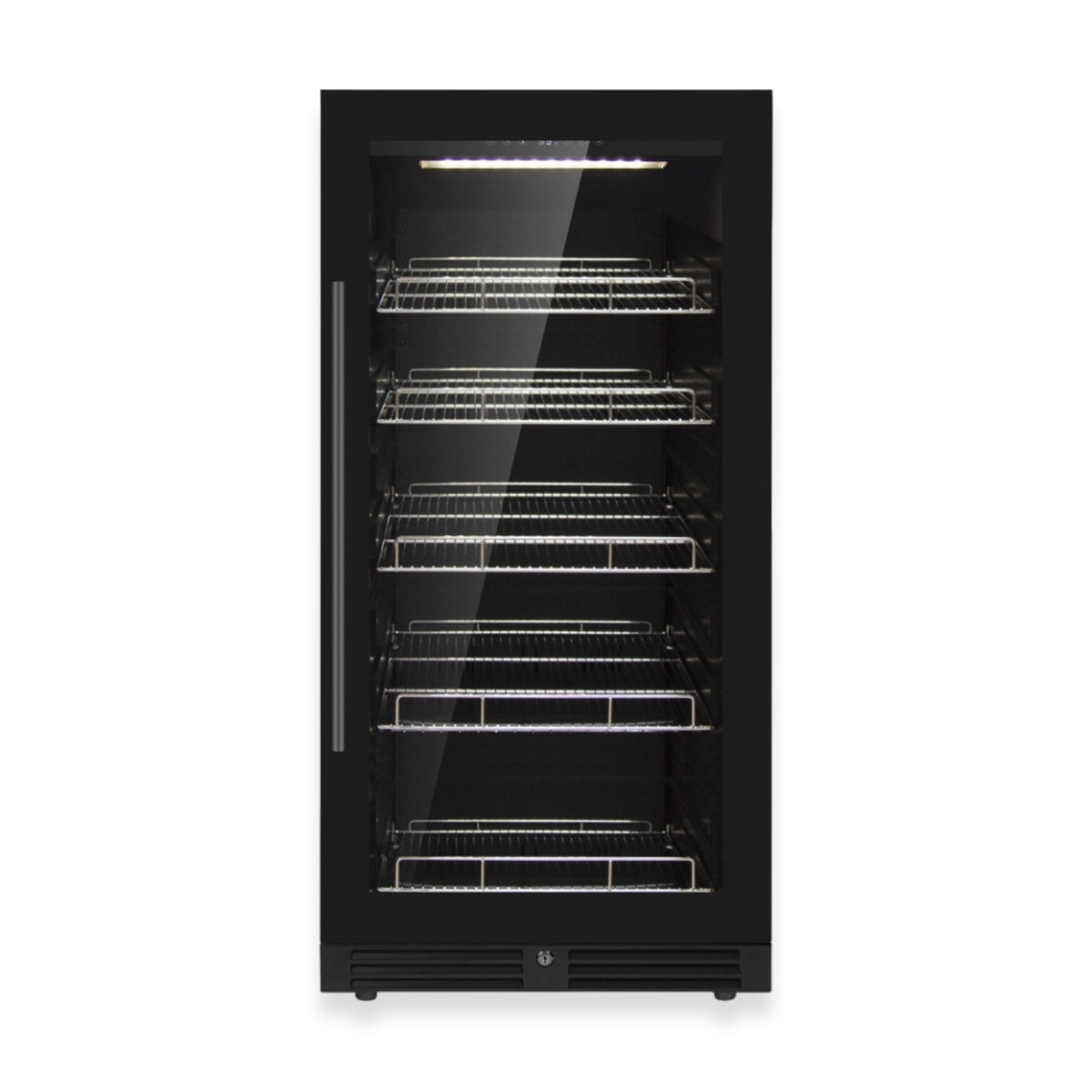 KingsBottle 47-Inch Upright Beverage Refrigerator – 389 Can Capacity with Low-E Glass Door