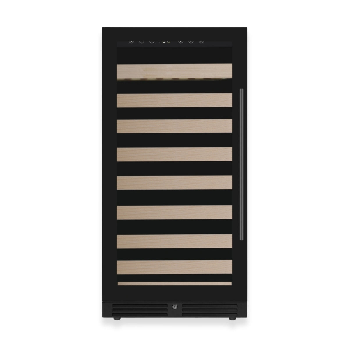 KingsBottle 47-Inch Upright Single-Zone Wine Cooler with Low-E Glass Door
