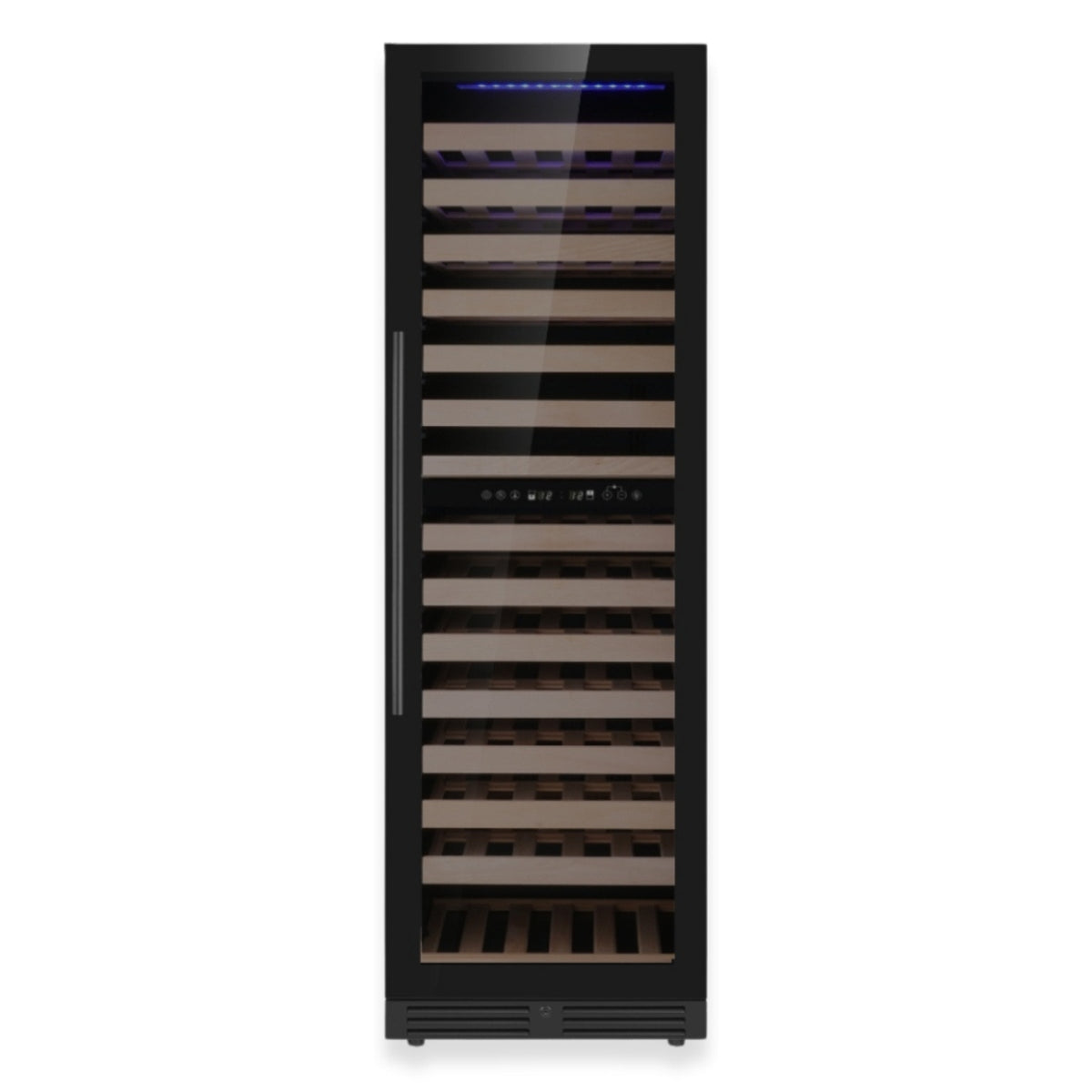 KingsBottle 72-Inch Upright Dual-Zone Wine Cooler with Low-E Glass Door