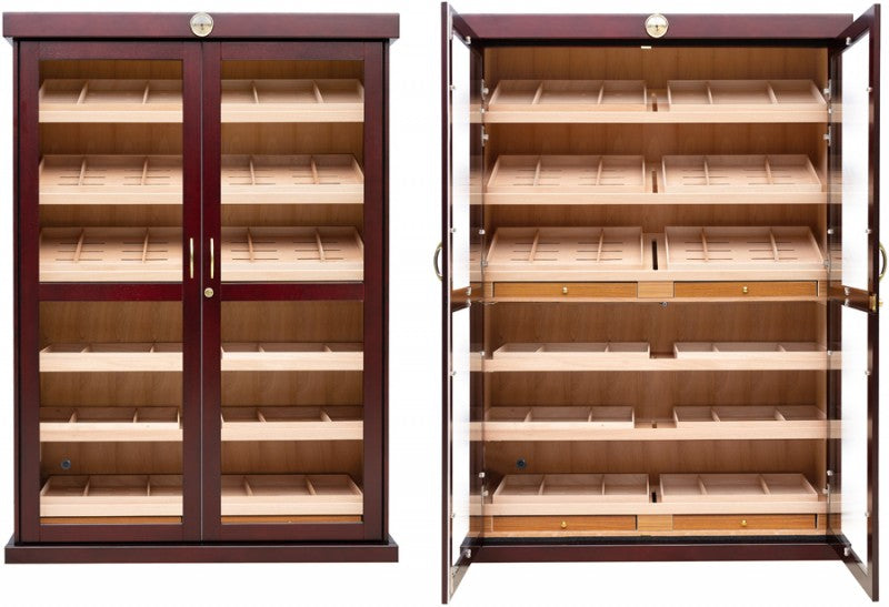 Bermuda Cigar Humidor Cabinet – 4,000 Count Cherry Finish