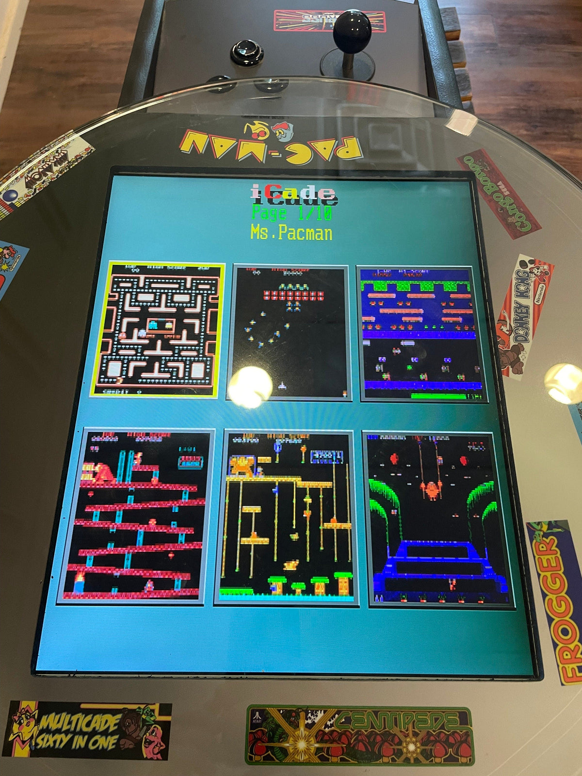 Bourbon Barrel Arcade Table – 60 Retro 8-Bit Games