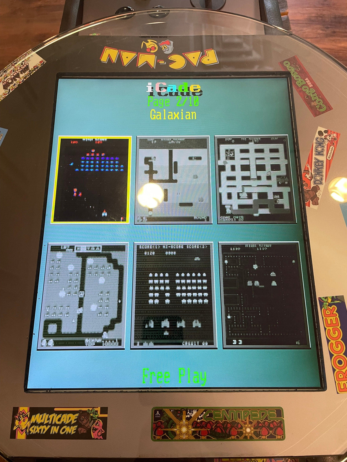 Bourbon Barrel Arcade Table – 60 Retro 8-Bit Games