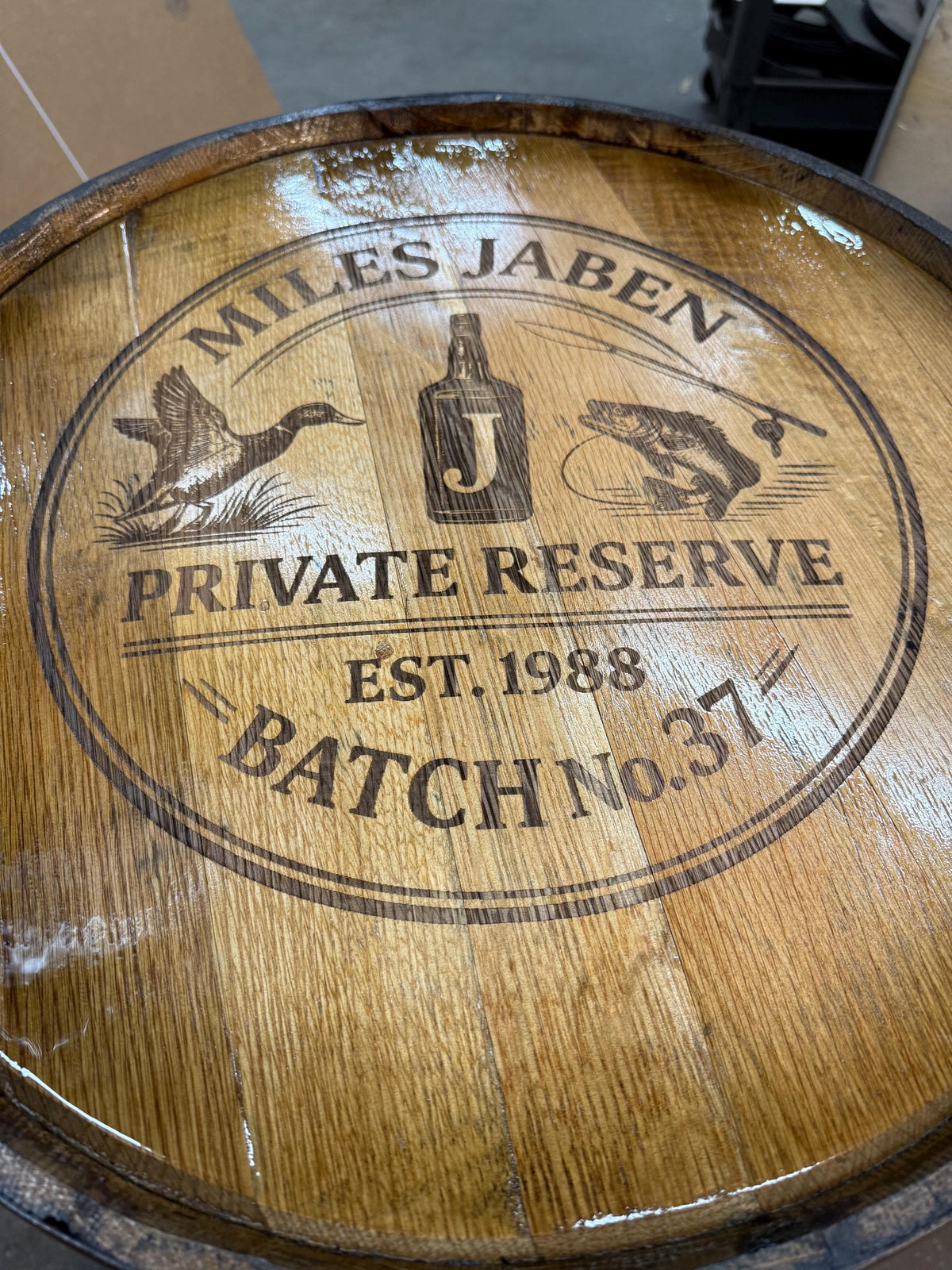 Whiskey Barrel Pool/Billiards Cabinet – Custom Pool Cue & Equipment Storage