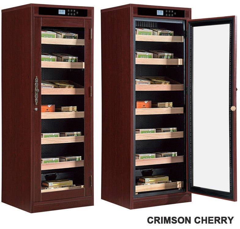 Remington Lite Custom Finish Cigar Humidor – 2,000 Count Electric Climate-Controlled Cabinet