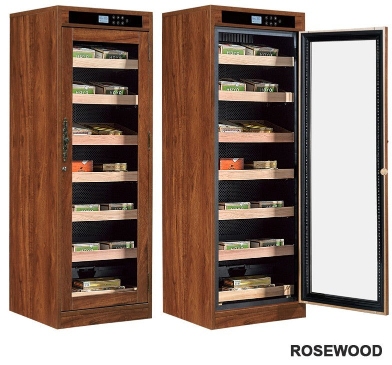 Remington Lite Custom Finish Cigar Humidor – 2,000 Count Electric Climate-Controlled Cabinet