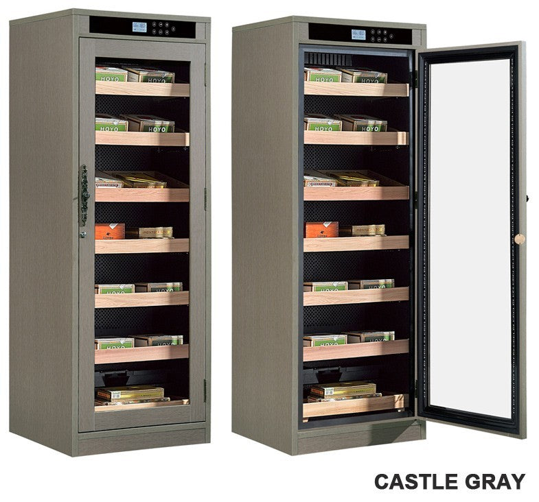 Remington Lite Custom Finish Cigar Humidor – 2,000 Count Electric Climate-Controlled Cabinet