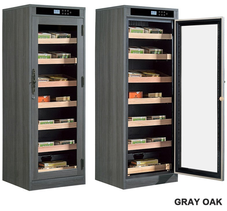 Remington Lite Custom Finish Cigar Humidor – 2,000 Count Electric Climate-Controlled Cabinet