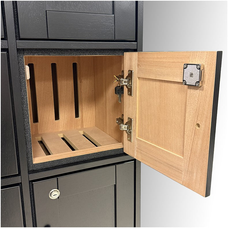 Cigar Locker Cabinet – Black 5,000 Count Commercial Cigar Storage Cabinet