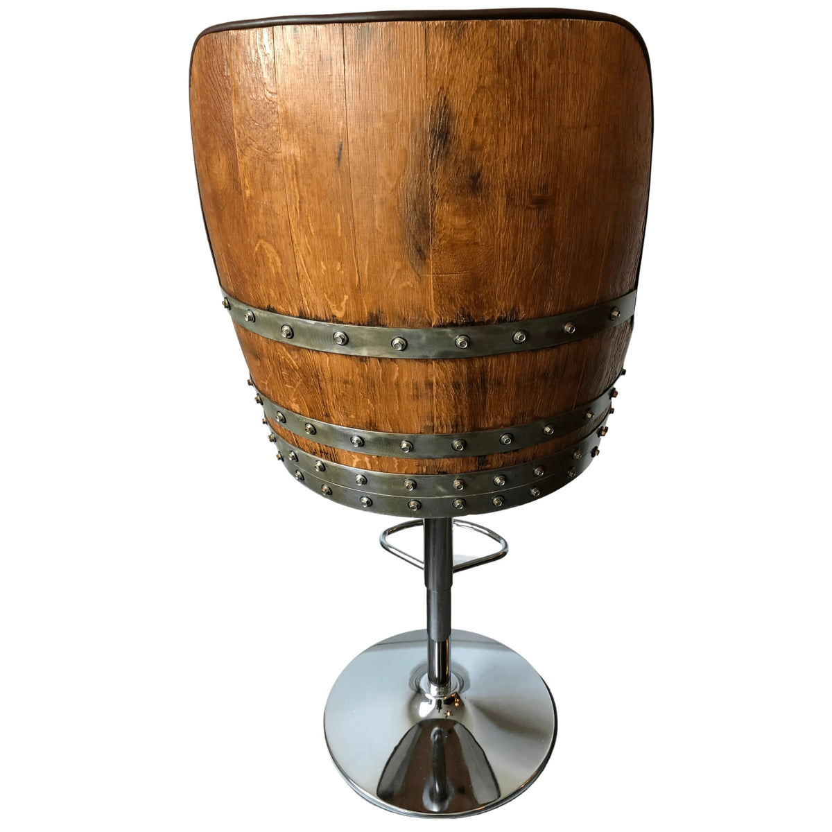 Whiskey & Wine Barrel Bar Set – Liquor Cabinet, Pub Table & Luxury Bar Stools