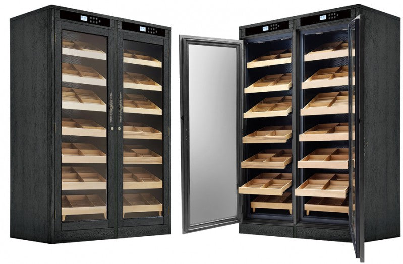 Reagan Lite Electronic Cigar Cabinet Humidor – 4,000 Count Dual-Zone