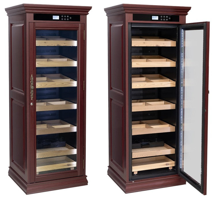Remington Cigar Cabinet Humidor – 2,000 Count Electric Climate-Controlled