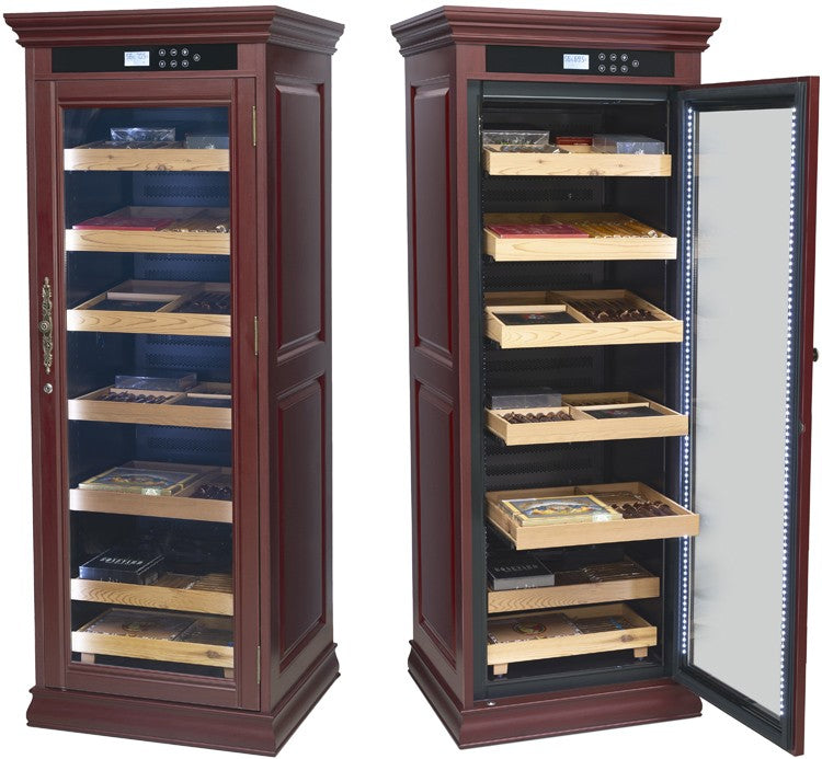 Remington Cigar Cabinet Humidor – 2,000 Count Electric Climate-Controlled