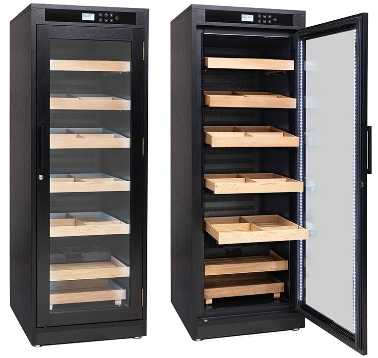 Remington Lite Cigar Cabinet Humidor – 2,000 Count Electric Climate-Controlled Cabinet