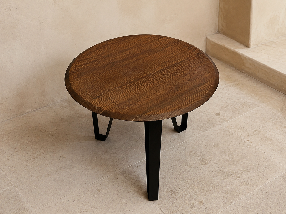 Whiskey &amp; Wine Barrel Modern Table Set