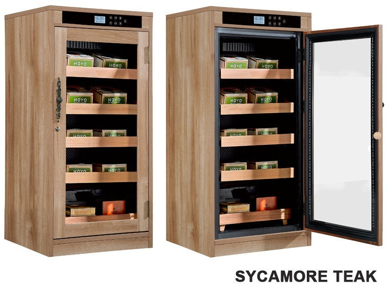 Redford Lite Custom Finish Cigar Humidor – 1,250 Count Electric Climate-Controlled Cabinet