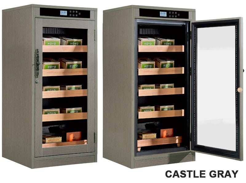 Redford Lite Custom Finish Cigar Humidor – 1,250 Count Electric Climate-Controlled Cabinet