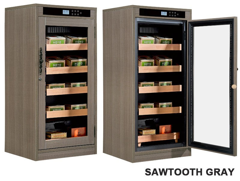 Redford Lite Custom Finish Cigar Humidor – 1,250 Count Electric Climate-Controlled Cabinet