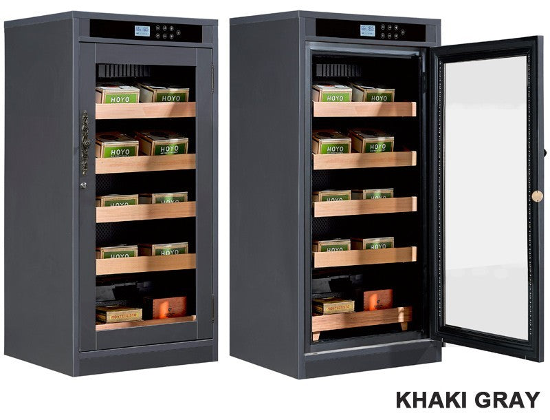 Redford Lite Custom Finish Cigar Humidor – 1,250 Count Electric Climate-Controlled Cabinet