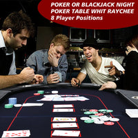 71'' 8 - Player Foldable Poker Table