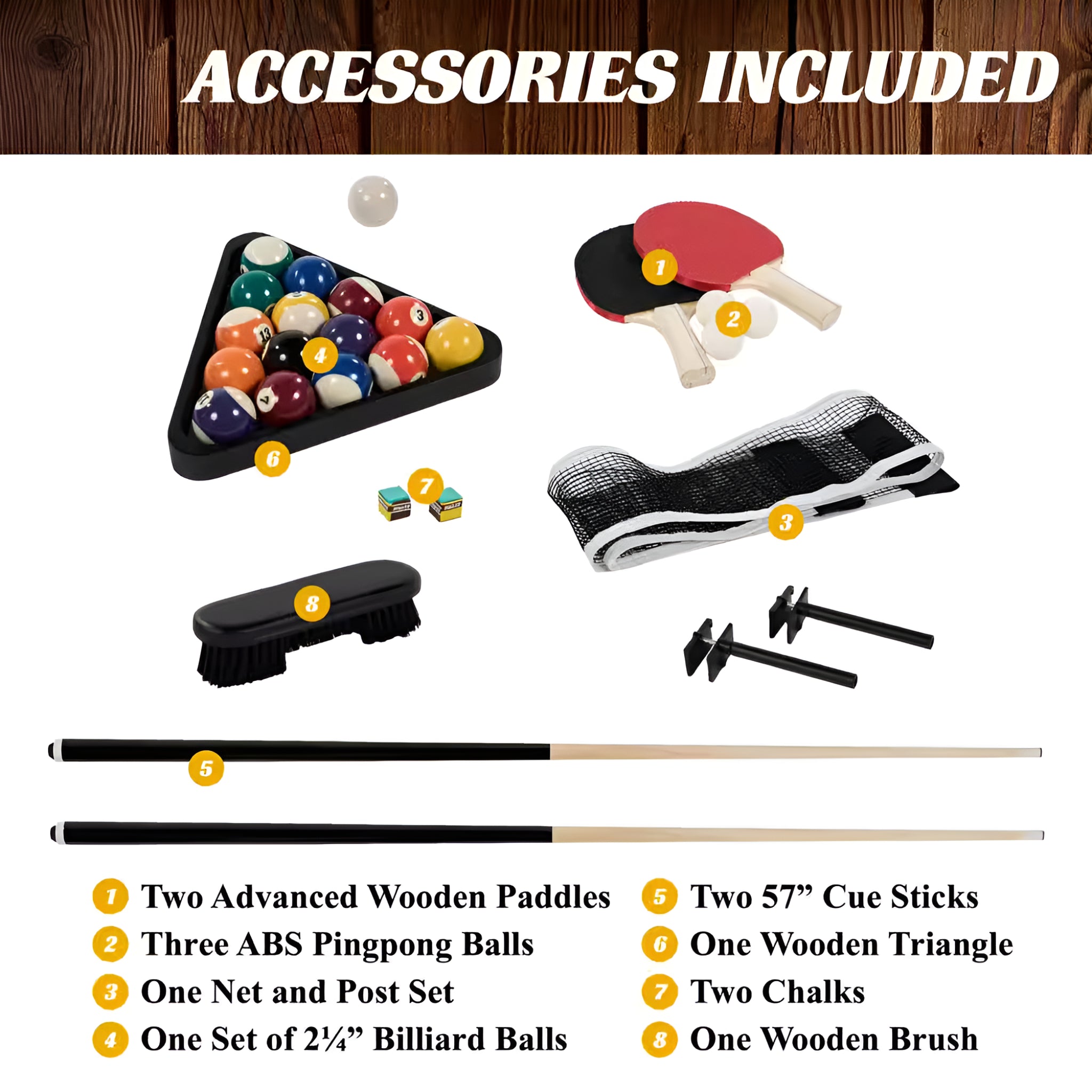 Westmont Multi-Game Pool Table with Accessories