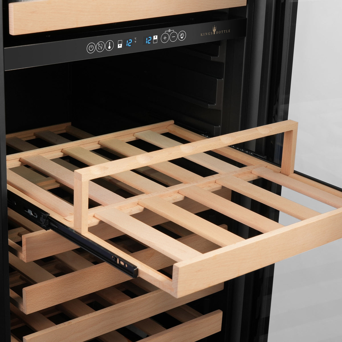 KingsBottle 47-Inch Upright Dual-Zone Wine & Beverage Center
