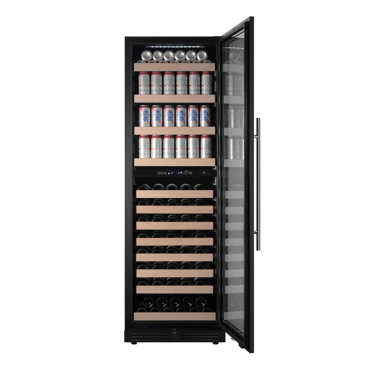 KingsBottle 72-Inch Upright Dual-Zone Wine & Beverage Center