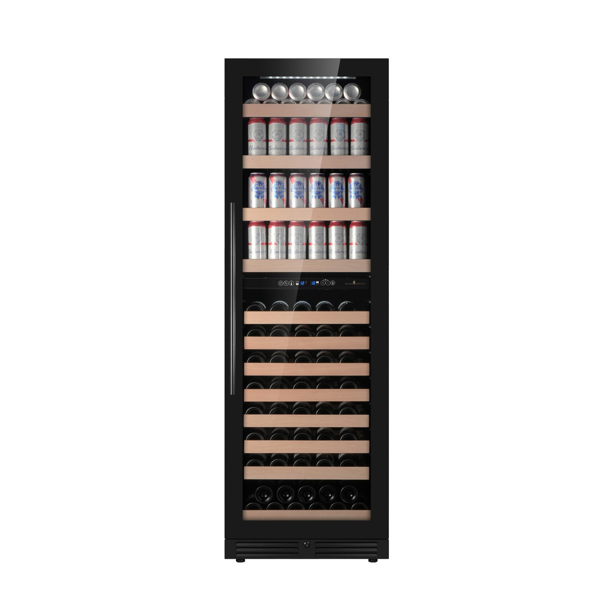 KingsBottle 72-Inch Upright Dual-Zone Wine & Beverage Center