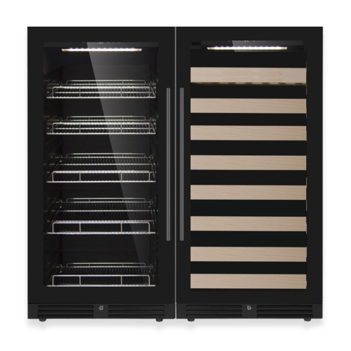 KingsBottle 47-Inch Upright Dual-Zone Wine & Beverage Center