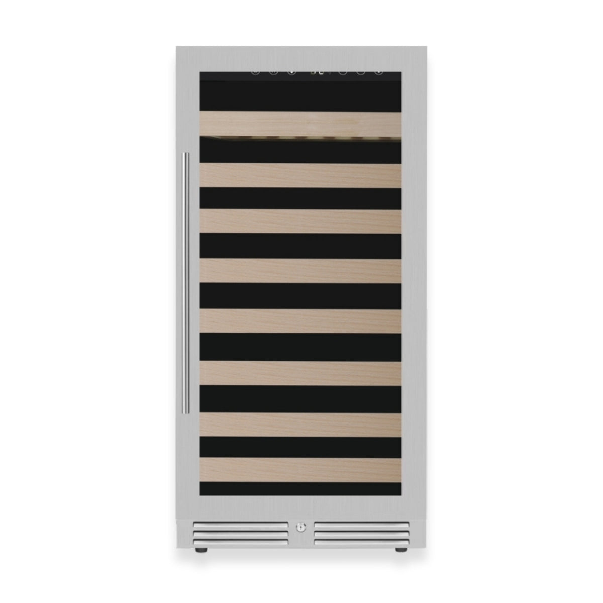 KingsBottle 47-Inch Upright Single-Zone Wine Cooler with Low-E Glass Door