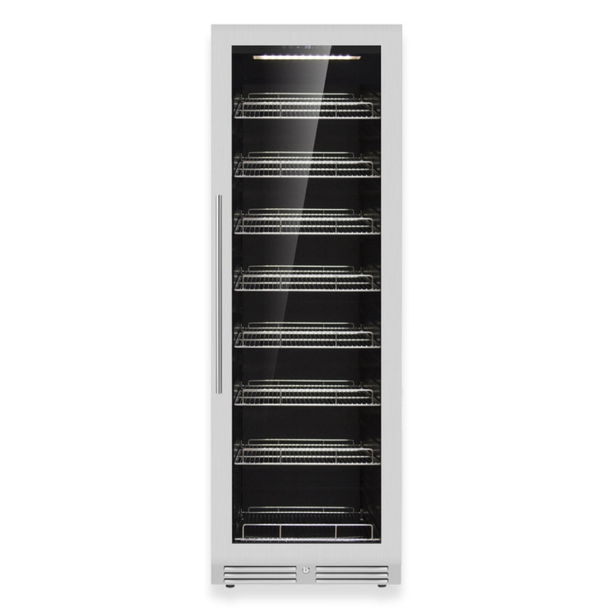 KingsBottle 72-Inch Upright Beverage Refrigerator with Low-E Glass Door
