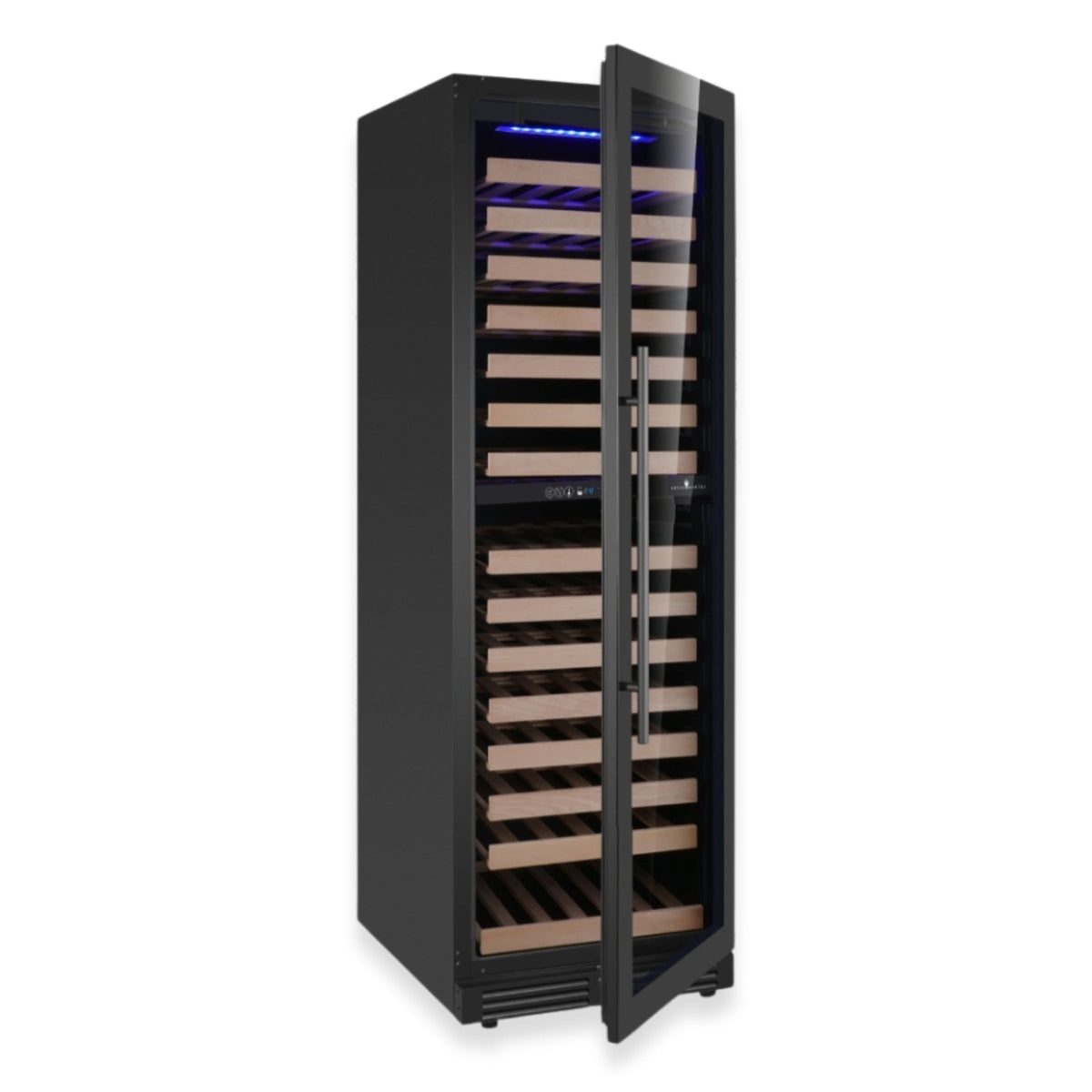 KingsBottle 72-Inch Upright Dual-Zone Wine Cooler with Low-E Glass Door