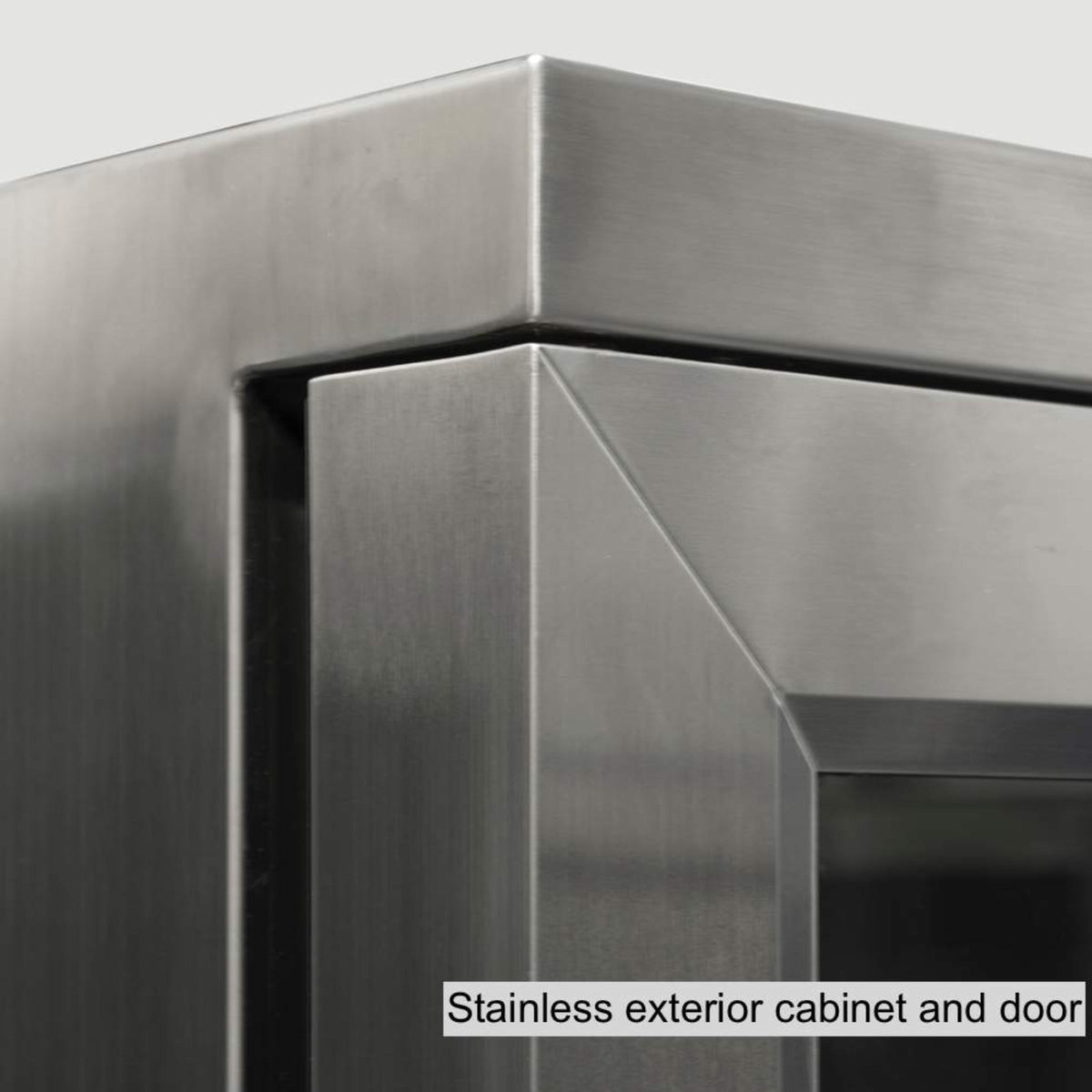 KingsBottle 36-Inch Under-Counter Beverage Refrigerator with Heated Glass Door