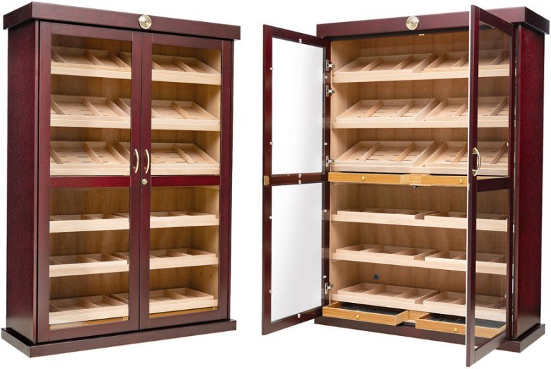 Bermuda Cigar Humidor Cabinet – 4,000 Count Cherry Finish
