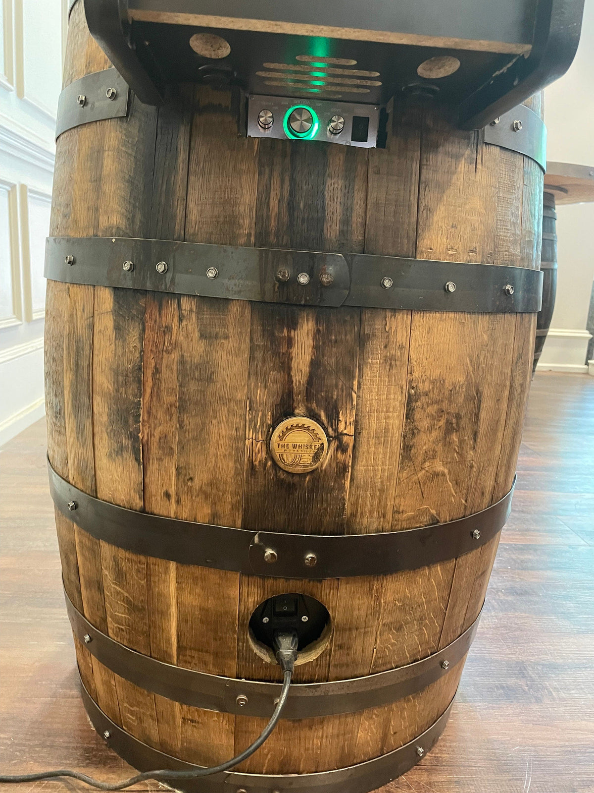 Bourbon Barrel Arcade Table – 60 Retro 8-Bit Games
