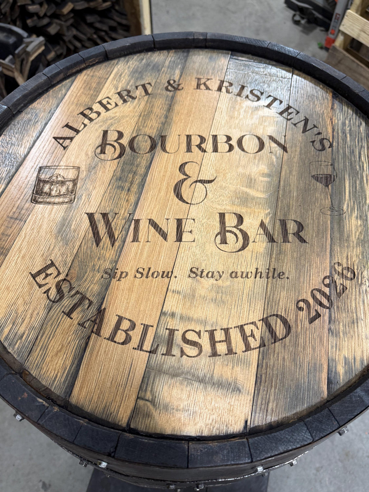 Whiskey Barrel Pool/Billiards Cabinet – Custom Pool Cue &amp; Equipment Storage