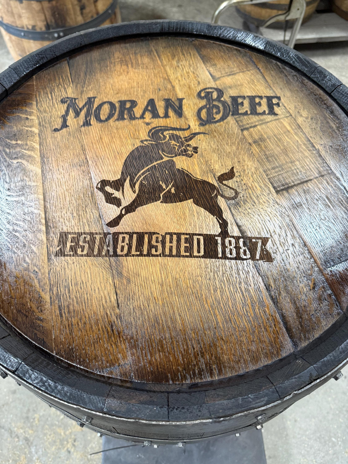 Whiskey Barrel Pool/Billiards Cabinet – Custom Pool Cue &amp; Equipment Storage