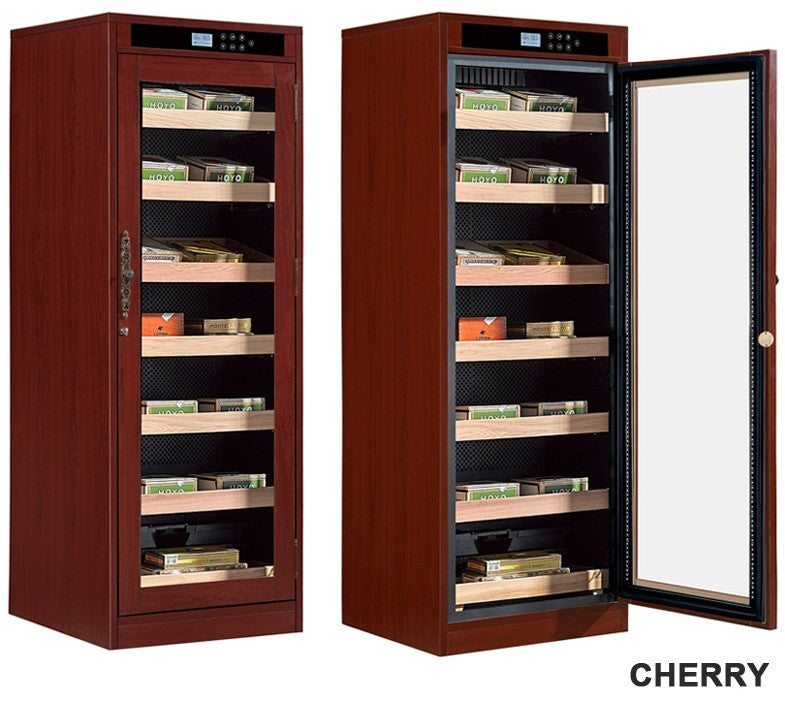 Remington Lite Custom Finish Cigar Humidor – 2,000 Count Electric Climate-Controlled Cabinet