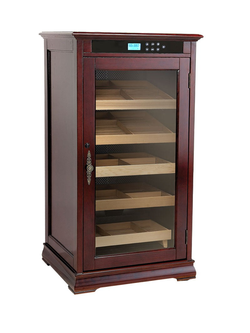 Redford Cigar Humidor – 1,250 Count Electric Climate-Controlled Cabinet